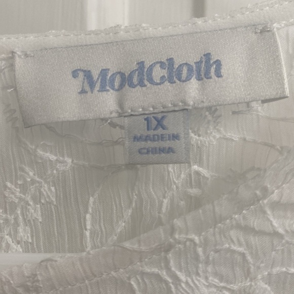 ModCloth Just the Beginning Boho Maxi Wedding Embroidered Dress Size 1X NWT - Picture 14 of 15